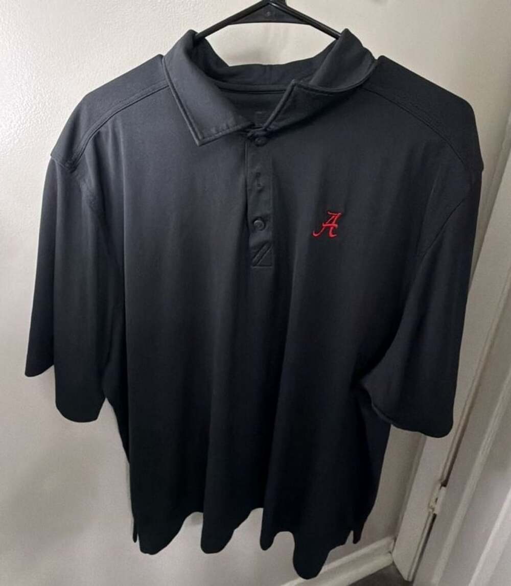 Cutter & Buck Alabama Crimson Tide Polo XXXL Black Golf Performance